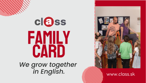 Class Family Card - Vaša doživotná zľava 10 €, ktorá pomáha meniť školstvo